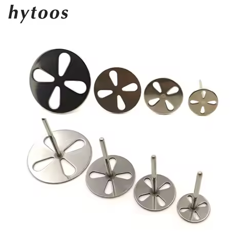 HYTOOS Stainless Steel Sanding Paper Disc 3/32" Round Metal Disk Nail Drill Bits Accessories 15mm 20
