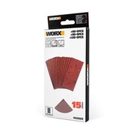 (香港WORX威克士總代理行貨) WORX 威克士 WA2029 長方形砂紙套裝, 15件裝(WX820.9專用) - Rectangle Sanding Paper Set, 15PC (for WX820.9)