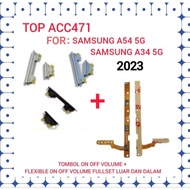 TOMBOL Flexible on off volume outer button on off volume Samsung A54 5G / A53 5G