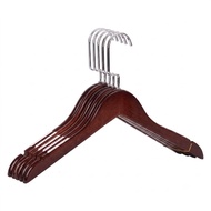 DT84-69 Brown Wooden Clothes Hanger Iron Hook The Work Weighs 44 Cm. V19-4