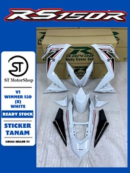 HONDA RS-150R RS150R V1 WINNER 150 (8) WHITE COVER SET (STICKER TANAM) RAPIDO NEW ACCESSORY AKSESORI