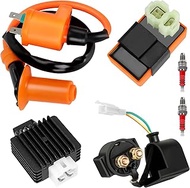 GREHUA GY6 Ignition Coil CDI Box Starter Solenoid Relay Compatible with 150cc 50cc 125cc Tao tao Sco