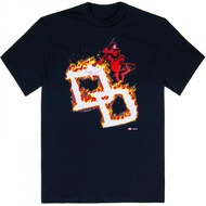 Daredevil Flaming Logo T-Shirt Superhero Comic Shirt