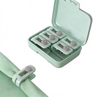 Needle-Free Quilt Clips, 180° Opening Duvet Fasteners with Storage Case, Heavy-Duty Bedding Clips fo