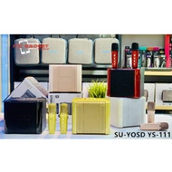 SU-YOSD YS111 Wireless Karaoke Speaker With Two Wireless Microphone Karaoke Family KTV BLUETOOTH