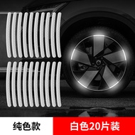 20Pcs/Set Car Wheel Reflective Sticker Safety Warning Mark High Bright Auto Exterior Motorcycle Bike Tires Sticker