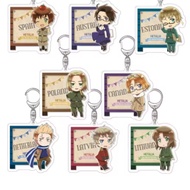 Anime Hetalia: The World Twinkle acrylic keychain – characters Finland, Prussia, Hungarian, Austria,
