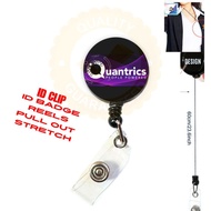New Quantrics Retractable id badge reels id holder id clip