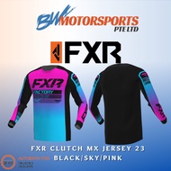 FXR CLUTCH MX JERSEY BLACK/SKY/PINK