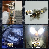 LED BULB MOTORCYCLE MOTOR MENTOL LAMPU DEPAN 12V H4/ HS1/ T19 LIGHT EX5/DREAM/DASH/WAVE/Y125ZR/Y15ZR