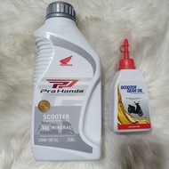 HONDA PRO HONDA SCOOTER for Automatic MINERAL 10W30SL 0.8L/ SCOOTER GEAR OIL 120ML FOR ALL HONDA SCOOTER TYPE MOTORCYCLE