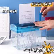 Hand Shredder Small Shredder A6 Small Household Silent Hand-Cranked Paper A4 Shredder