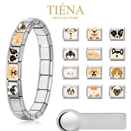 TIÉNA Italian Charm Bracelets Pendant Bracelet Charm Italy PREMIUM Dog Series 3 Vintage Bracelets