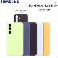 Samsung genuine Galaxy S24 plus silicone case for Samsung Galaxy S24 S24Plus S24+ Soft Back Shockpro