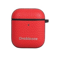 Orobianco Orobianco AirPods 2 Case Cover iPhone AirPods Shrink PULEATHER AIRPODS CASE Red