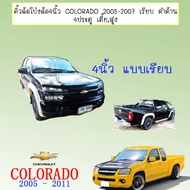 โป่งล้อ คิ้วล้อ 4นิ้ว Chevrolet Colorado 2005-2007 เรียบ ดำด้าน 4ประตู เตี้ยสูง**ระบุในแชท