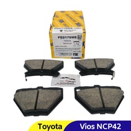 FBK Toyota Vios NCP42 E/J/ Altis ZZE121/ZZE122 1.6/1.8 Rear/Belakang Disc Brake Pad (FD2176)