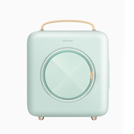 9L Cosmetic fridge/Mini fridge refrigerator with mask warmer (pastel pink/green)