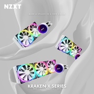 NZXT KRAKEN X RGB Series [X53 RGB / X63 RGB / X73 RGB] White AIO Liquid Cooler With White Aer RGB Fa