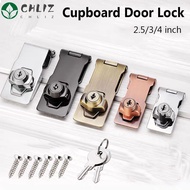 CHLIZ Keyed Hasp Lock Home Security Cupboard Punch-free Burglarproof Cabinet