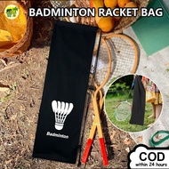 1Pcs Plush Cloth Badminton Racket Bag Single Shoulder Portable Badminton Racket Bag