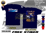 Kaos Satria 2 Tak | Baju Motor Satria 120 R | Tshirt Distro Motor Team Suzuki | Kaos Racing Spirit |