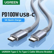 UGREEN Usb C Cable Type C To Type C Cable PD100W 5A Fast Charging Data Cable For Samsung