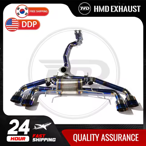 HMD Hot sale Titanium Exhaust Pipe catback exhaust for Nissan GTR R35 Custom Valve Muffler for Car A