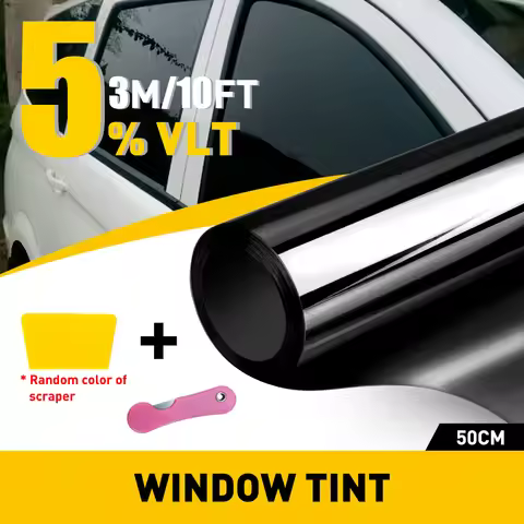 1 Roll 50cmx300cm Car Window Privacy Tint Film Auto Vinyl Anti Look Glass Sticker 1/5/15/20/25/35/50