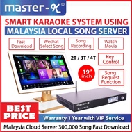 Karaoke System Set 【 LAZ Flash Sales 】Master-K Malaysia Brand 19"Inch Touch Screen & Smart KOD Machi