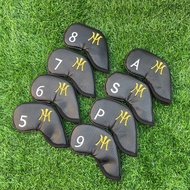 Embroidery MIURA Only Pack Magnetic Universal golf covering Iron Set golf Cover club golf Cover 8 Do