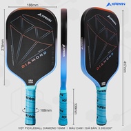 Vợt pickleball Kaiwin Diamond cao cấp chính hãng carbon siêu đẹp