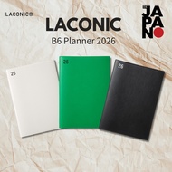 Laconic Planner 2026 B6 Weekly Year Black LIS92-250BK (Starts September 2025)