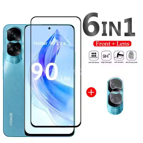 For Honor 90 Lite Glass Screen Protector Film Glass For Honor 90 Lite Tempered Glass Full Glue Lens 