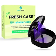 UV Retainer Case | UVC Retainer Cleaner, Disinfects Cleans and Removes Odors, Mouth Guard Case, comp