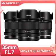 Viltrox 35mm F1.7 Air AF APS-C Large Aperture Portrait Auto Focus Camera Lens for Sony E Mount Fuji 