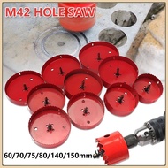 M42 Hole Saw 60mm - 150mm Bi-Metal Saw Tip Drill Bit Suitable for Wood Plastic Thin Iron Sheet Alumi