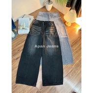 [Unisex] Barrel Jeans Curve Barrel Jeans Baggy Jumbo Size Streetwear StyleBIG