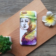 耀眼陽光下的少女/ 原創插畫手機殼/磨砂硬殼(HTC, Samsung,Sony, LG,iPhone)
