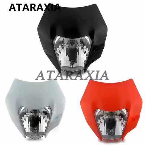 Motorcycle Headlight Dual Street Fighters Sports Head Light Headlamp Fairing For XR125 XT350 WR250 W