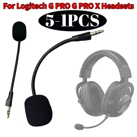 Replacement 3.5mm Microphone E-Sports Game Headset Mic Bendable Game Mic MIC Boom for Logitech G PRO