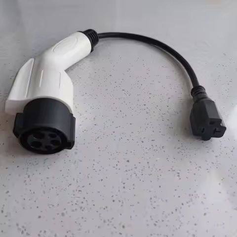 J1772 to NEMA 5-15 EV Charging Adapter, 100V-220V Universal Portable Charger Connector for E-Bike, S