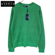 Polo Ralph Lauren 710A12983001 25 年綠色成衣染色亞麻毛衣，M 碼 [二手]