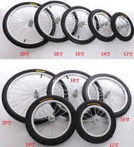 🔥Original Bicycle Wheelset 12Inch/14Inch /16Inch/18Inch/20Inch Wheelset Bicycle RIM/Hub/Spoke/Tire Bicycle Wheel Accessories