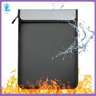 Fireproof Document Bag Waterproof Document Storage Bag with 2 PocketsFireproof Money Bag for Cashfor