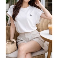 F492 Top Premium Top | Women's Oversized Batwing Short Sleeve T-Shirt | Oversize Batwing Tshirt Alo