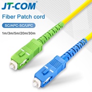 JT-COM 10 ชิ้น Singlemode Fiber Patch Cord ใยแก้วนำแสง SC APC-UPC สายเคเบิลเสริม SM 2.0 Mm 9/125um F