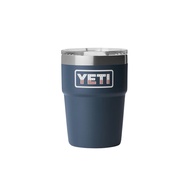 YETI RAMBLER 16 OZ STACKABLE CUP WITH MAGSLIDER LID NAVY/BADGE