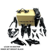 Hitam Kilat LC135 V4 V5 V6 V7 Black Inner Set Inner Cover Set