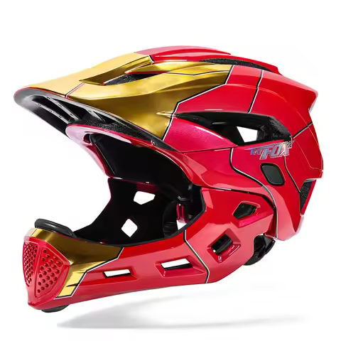 Bat Fox Child Motorcycle Helmet Full Face Mtb Bicycle Helmet Children Cycling Mountain Bike Skateboa